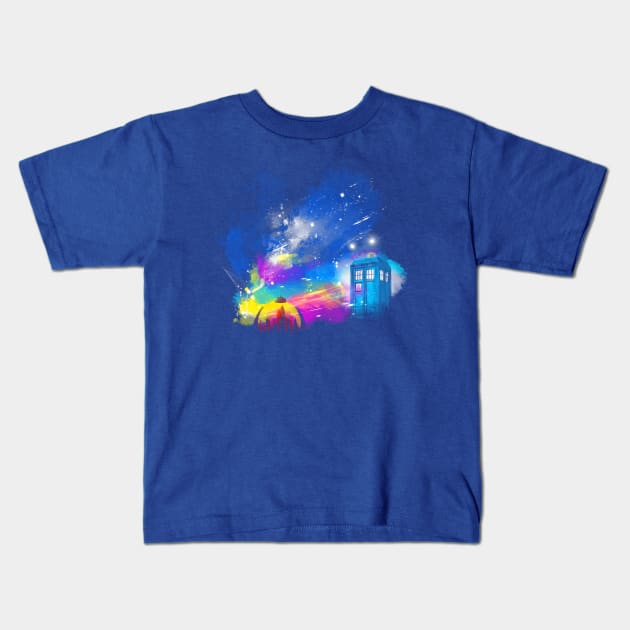 back to gallifrey Kids T-Shirt by kharmazero